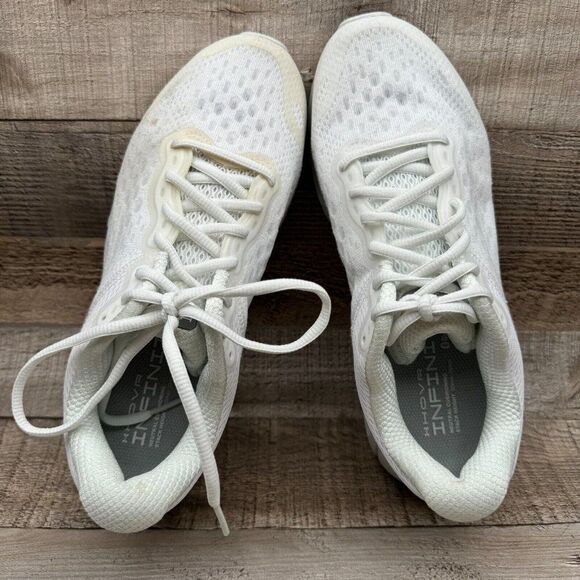 Under Armour Hovr Infinite 3 Running Shoes Womens Size 8 White Sneakers 3023556 - Picture 5 of 10